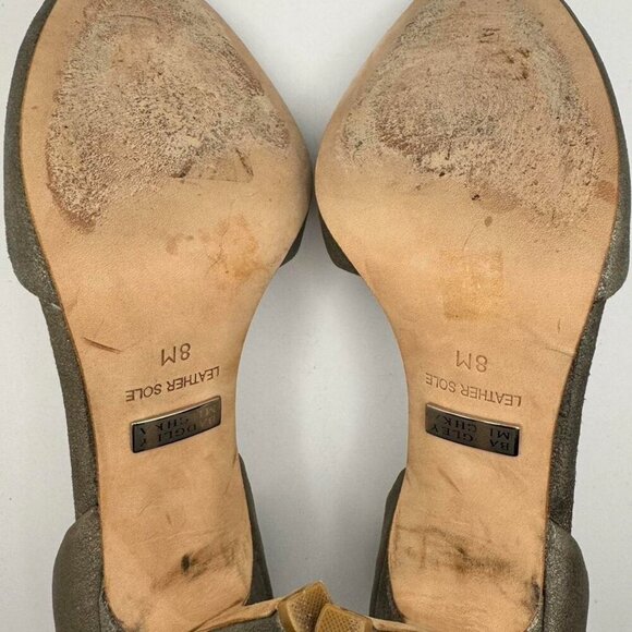 Badgley Mischka Leather Crystal Embellishments - Picture 6 of 8